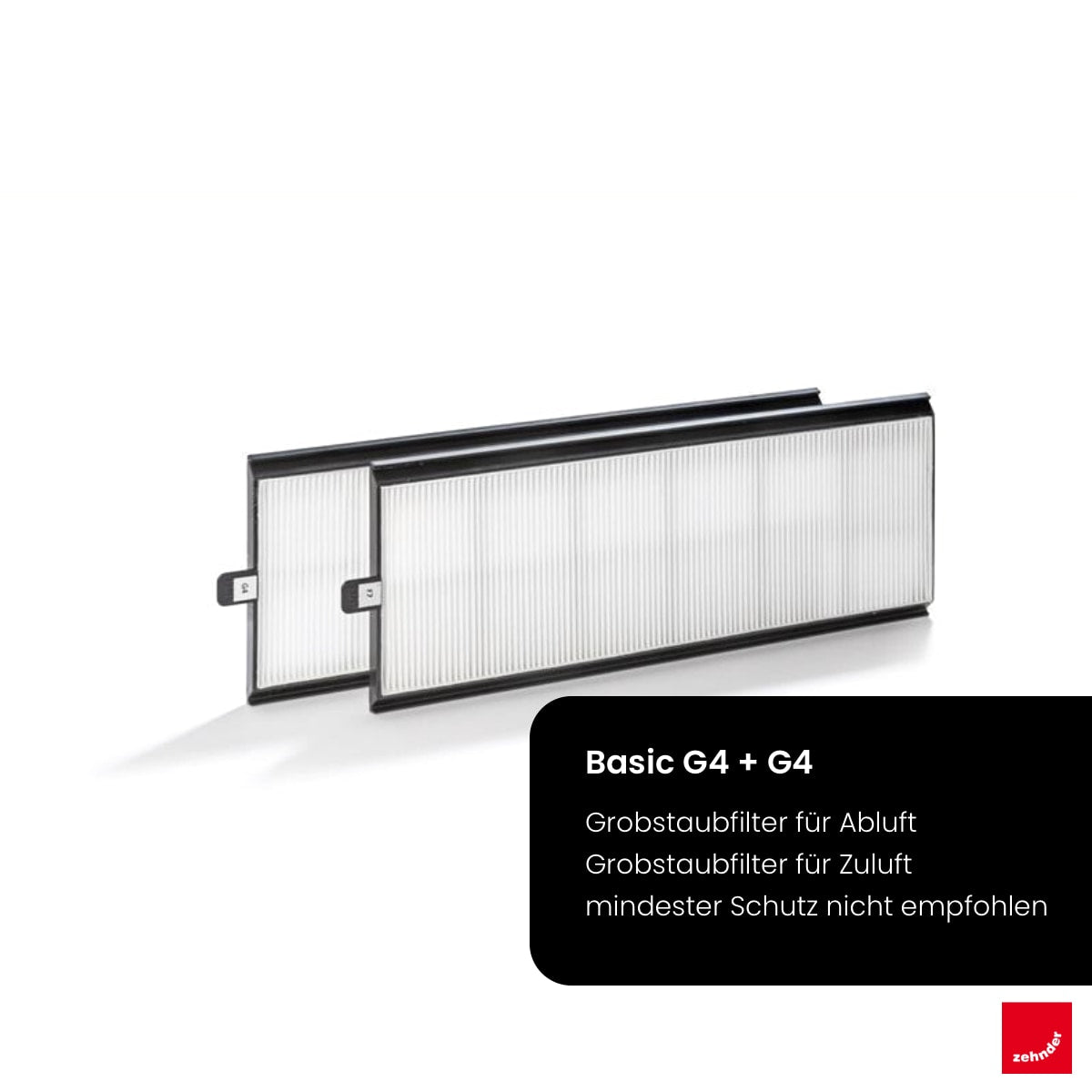 Zehnder Originalfilter-Set für ComfoAir 350/550, D350: Optimierte Filterleistung für bessere Luftzirkulation