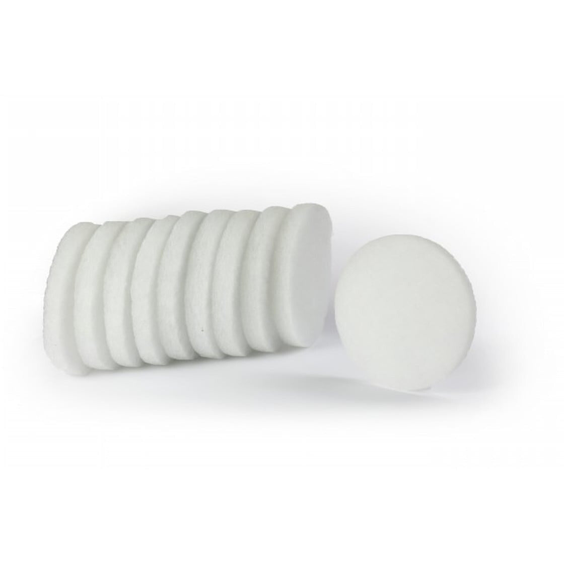 Rundfiltermatten 10x G3 DN 135 mm - für Pluggit Abluftventile von Puramon - Weiß