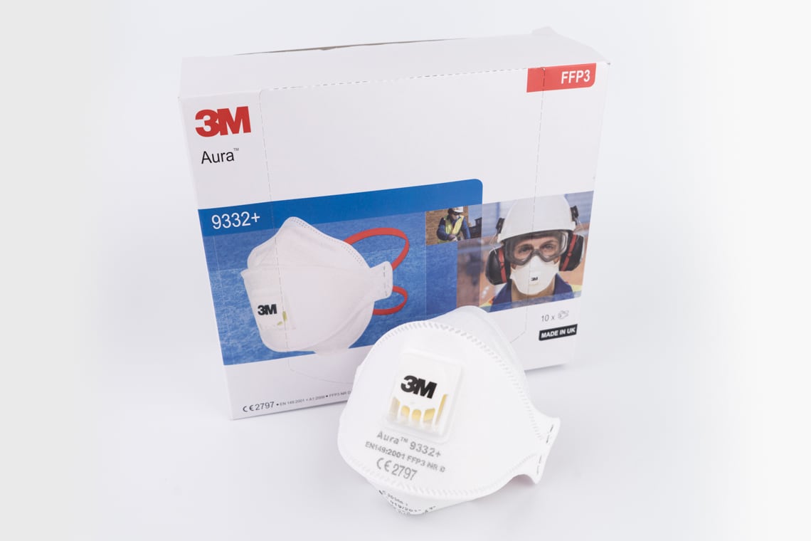 3M Aura 9332+ - Atemschutzmaske FFP3 - 10 Stk
